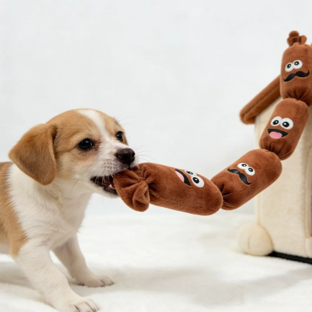 Juguete peluche salchicha perro – sonido BB resistente aburrimiento - imagen 4