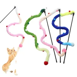 Juguete interactivo para gatos - varita rompecabezas con plumas