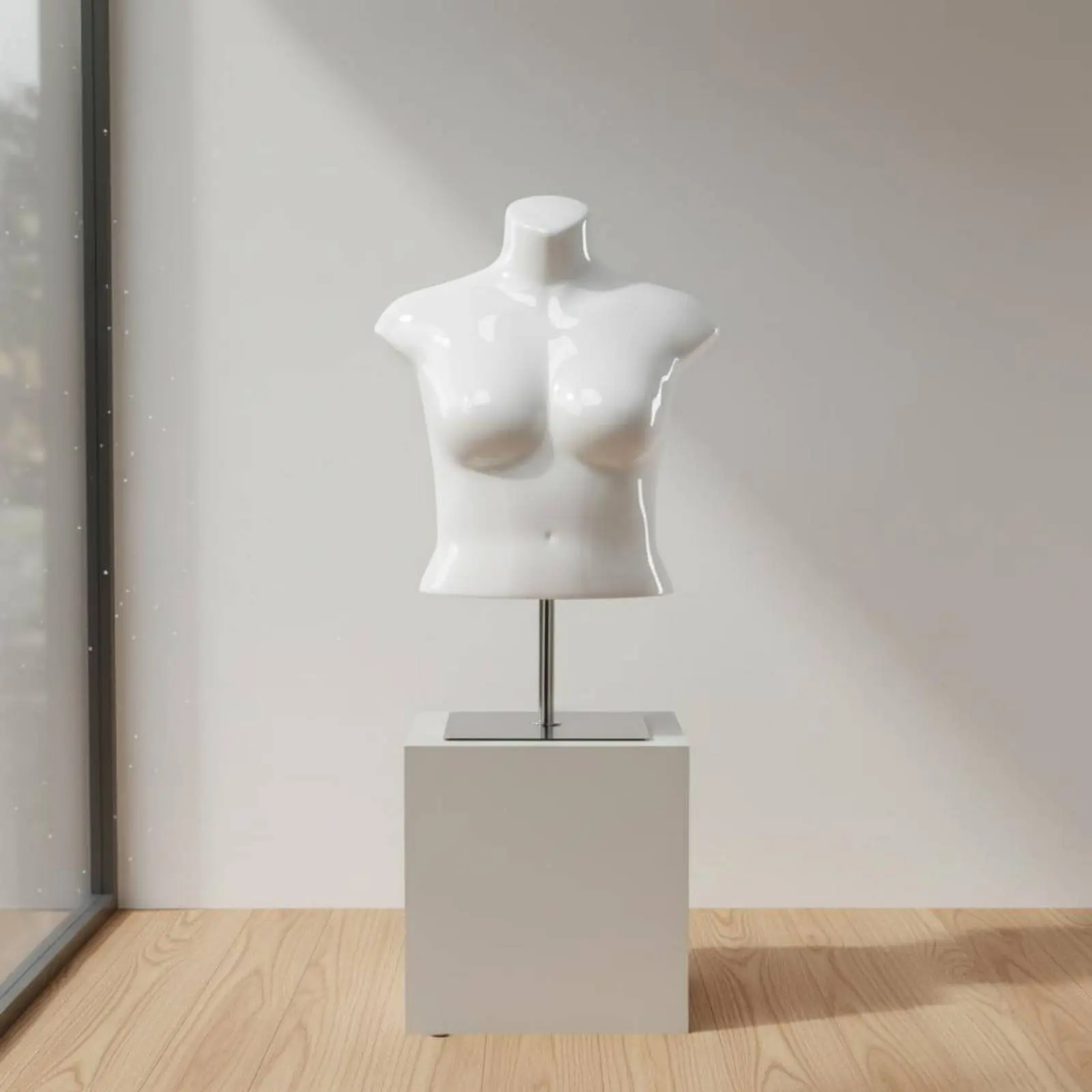Maniquí torso femenino talla grande para escaparate de mascotas - imagen 2