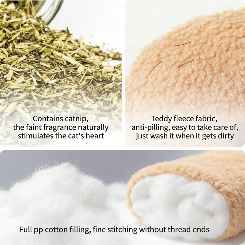 Juguete sonoro con catnip para gatos – Resistente e ignífugo - imagen 4