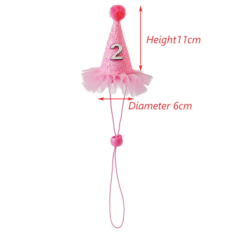 Accesorios para mascotas, sombreros ajustables para perros y gatos, tocado para fiesta de cumpleaños, regalo de precio bajo, suministros para mascotas - imagen 2