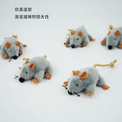 Juguetes interactivos para gatos – Ratones de peluche con catnip
