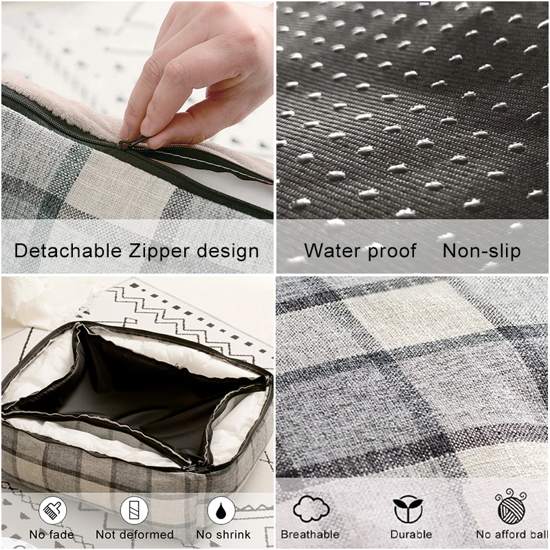 Cojín de sofá lavable para perros y gatos, alfombrilla cálida para mascotas, casa de gato suave extraíble para perros, cama para dormir, perrera para cachorros, suministros para mascotas - imagen 3