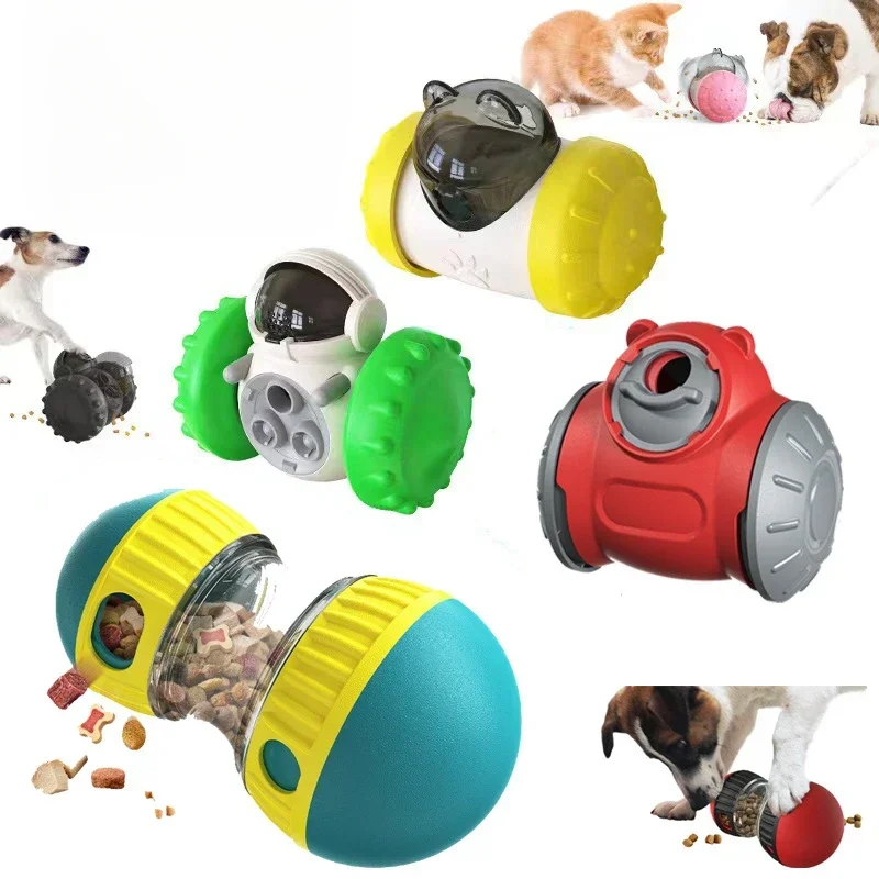 Vaso de juguete para perros, súper pelota, rompecabezas autohi para perros, comida lenta, comida giratoria, juguetes para mascotas con fugas - imagen 2