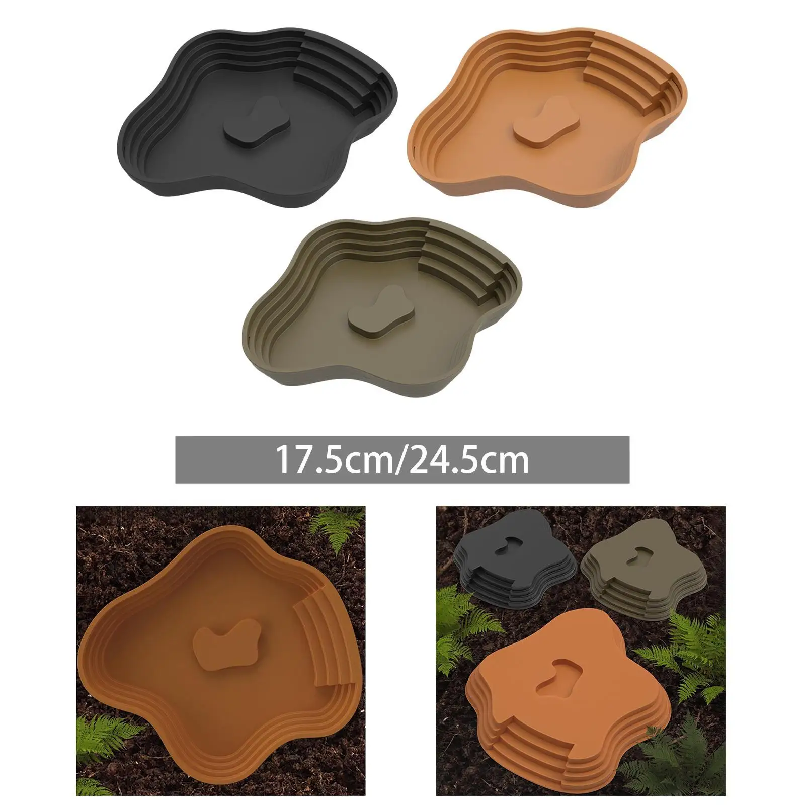 Piscina de baño para reptiles, plato de alimentación para reptiles con rampa, alimentador de tortugas, hábitat de lagartos para hámster, tortuga, serpiente barbuda