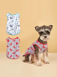 Chaleco suave primavera verano para perros y gatos Bulldog Pomerania
