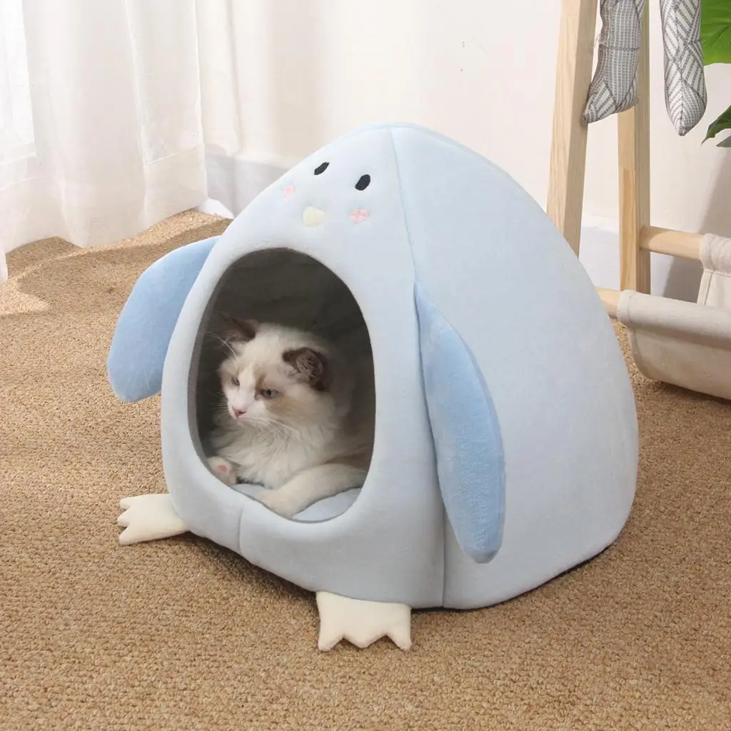 Soft Dog Bed Adorable Cute Pet Winter Sleeping Nest for Small Animals Cat Puppy