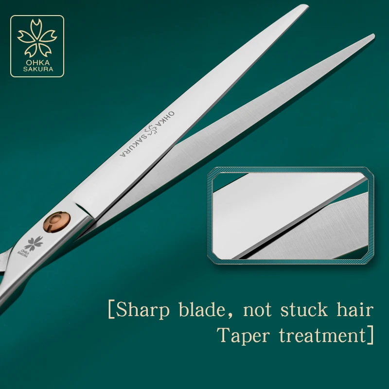 Tijeras profesionales de belleza para peluquería, cizalla directa, tornillo de oro rosa, Material Vg10 doméstico, 7,0, 7,5 - imagen 5