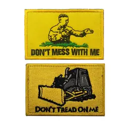 Parche bordado Don't Tread on Me – aplique para chaquetas y mochilas