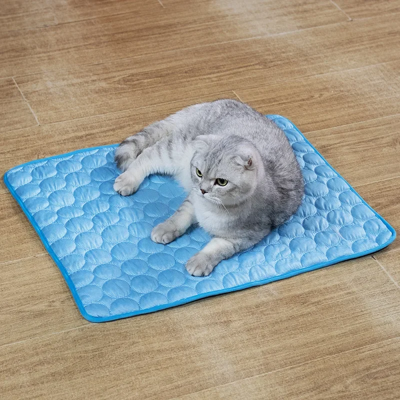 Alfombrillas de refrigeración para gatos y cachorros, manta de malla transpirable para gatos, animales, cama para gatitos, suministros para mascotas, accesorios para chat - imagen 5
