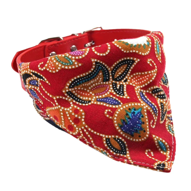 Suministros para perros y gatos, Collar de PU con vendaje Triangular para perros pequeños y medianos, Chihuahua, Pit Bull, Corgi, cachorros, gatos, accesorios para mascotas - imagen 3