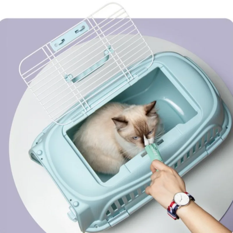 Transportadora ventilada para gatos y perros – Apta avión y segura - imagen 2