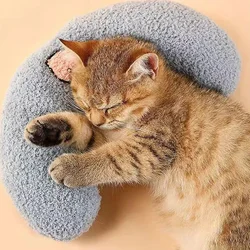 Almohada para dormir para perros y gatos, cómoda y suave, fácil de limpiar, cómoda y portátil, para amantes de las mascotas