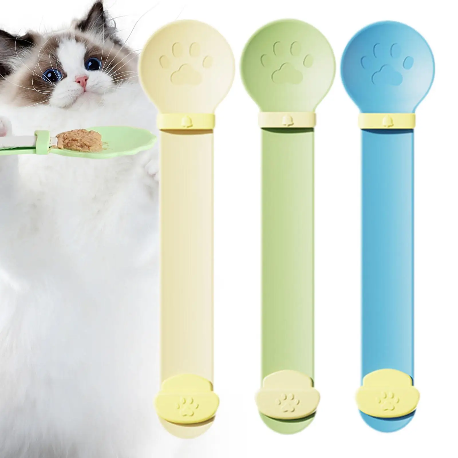 Cat Treat Spoon Cat Strip Squeeze Spoon Cat Treat Feeding Spoon Cat Strip Squeeze Feeder