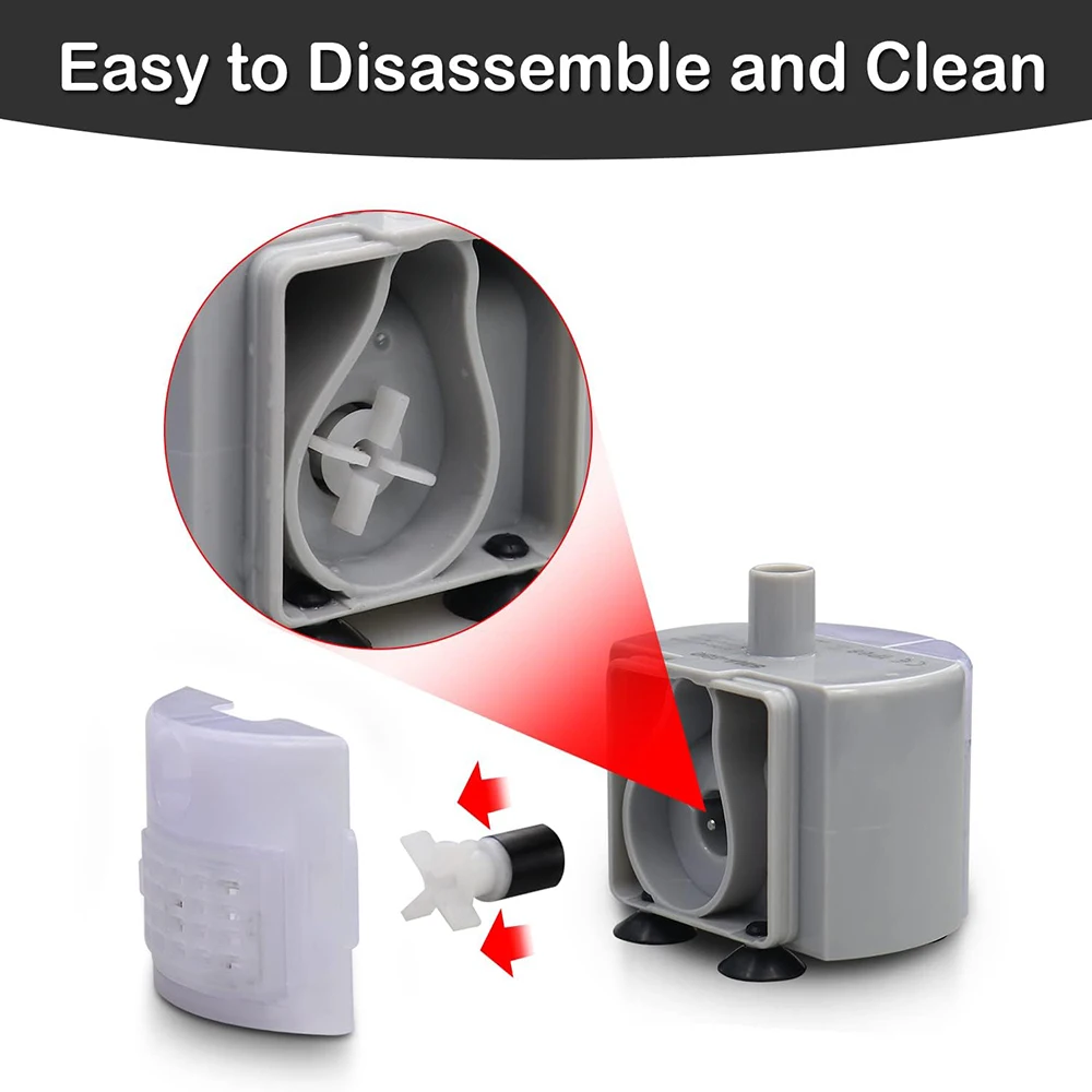 Bomba de fuente de acero inoxidable para gatos, nivel de agua Visible, bomba de fuente de agua para gatos, bomba ultrasilenciosa, fuente automática para perros y gatos - imagen 5