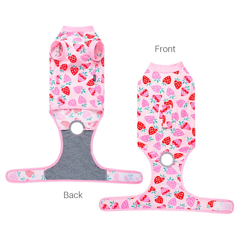 Traje de recuperación para perros XS-3XL después de la cirugía, camisa de recuperación, chaleco, pañal antilamer para perros, bragas sanitarias para perros varones o mujeres - imagen 3