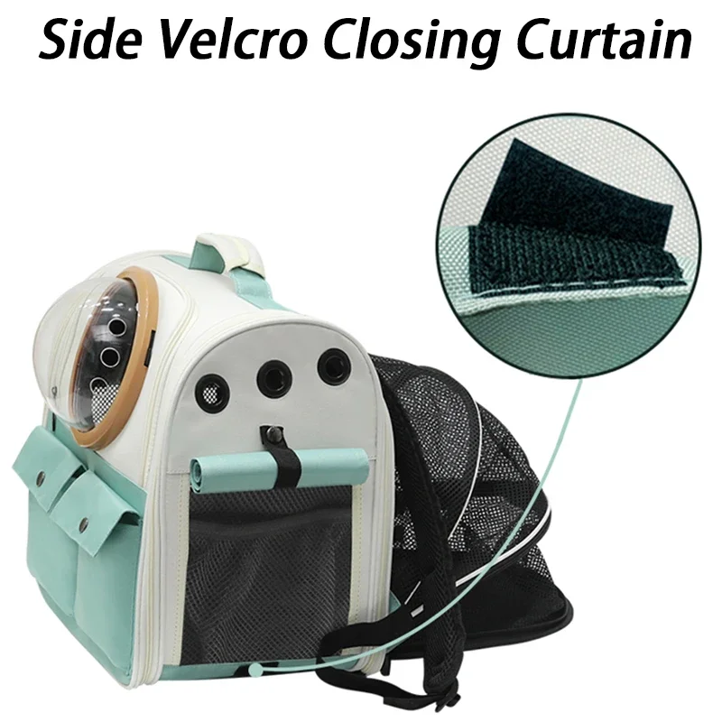 Mochila GRANDE PARA TRANSPORTAR gatos al aire libre, bolsa de viaje portátil extensible, bolsas plegables de lona, lindos suministros para mascotas - imagen 4