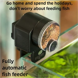 Alimentador automático digital con temporizador para peces de acuario