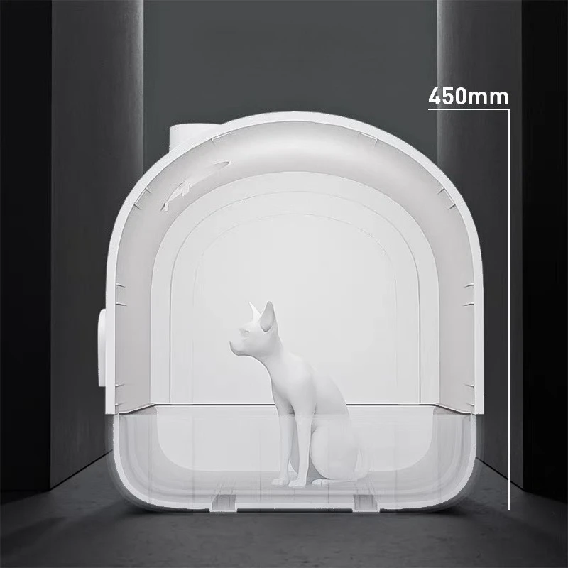 Cajón para gatos, caja de arena grande para gatos, caja de arena totalmente cerrada para gatos y gatitos, accesorios para gatos, suministros de baño - imagen 4