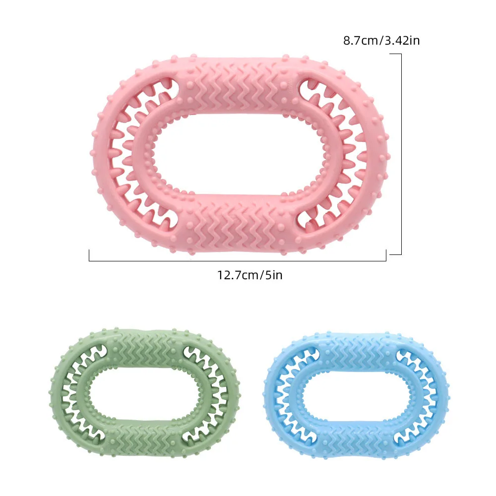 Juguete para masticar para perros indestructible: juguete de limpieza de dientes molares duradero para cachorros y perros adultos, - imagen 5