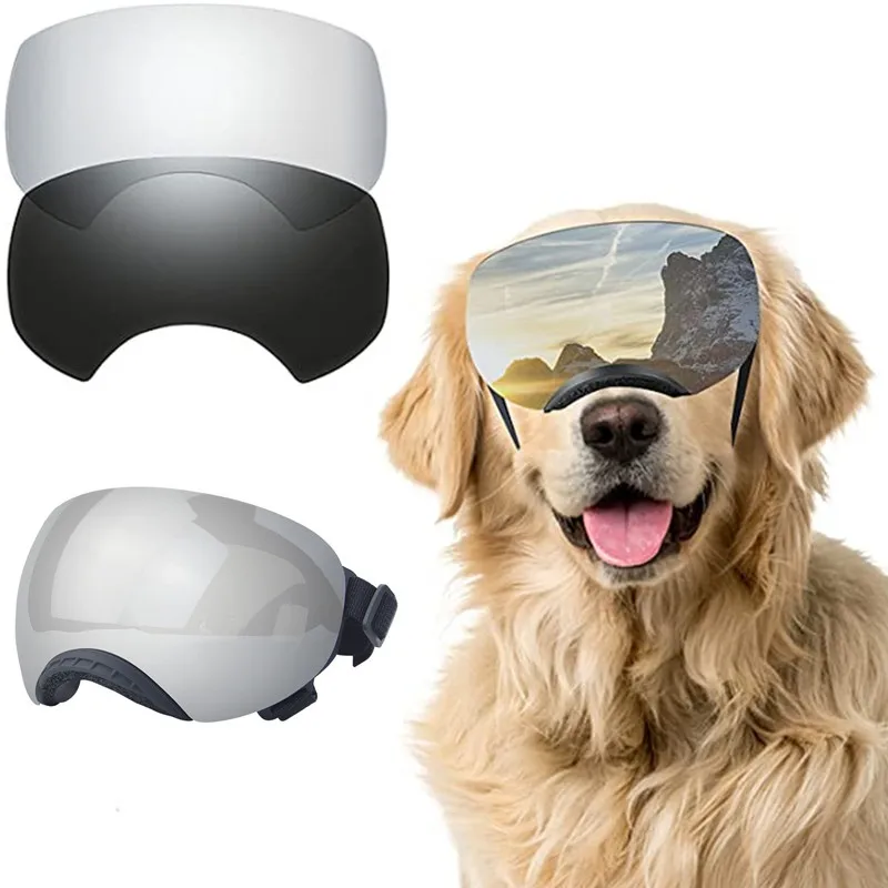 1 suministros para mascotas, gafas magnéticas para mascotas, gafas magnéticas para perros medianos y grandes, gafas de sol con protección UV a prueba de viento y nieve - imagen 3