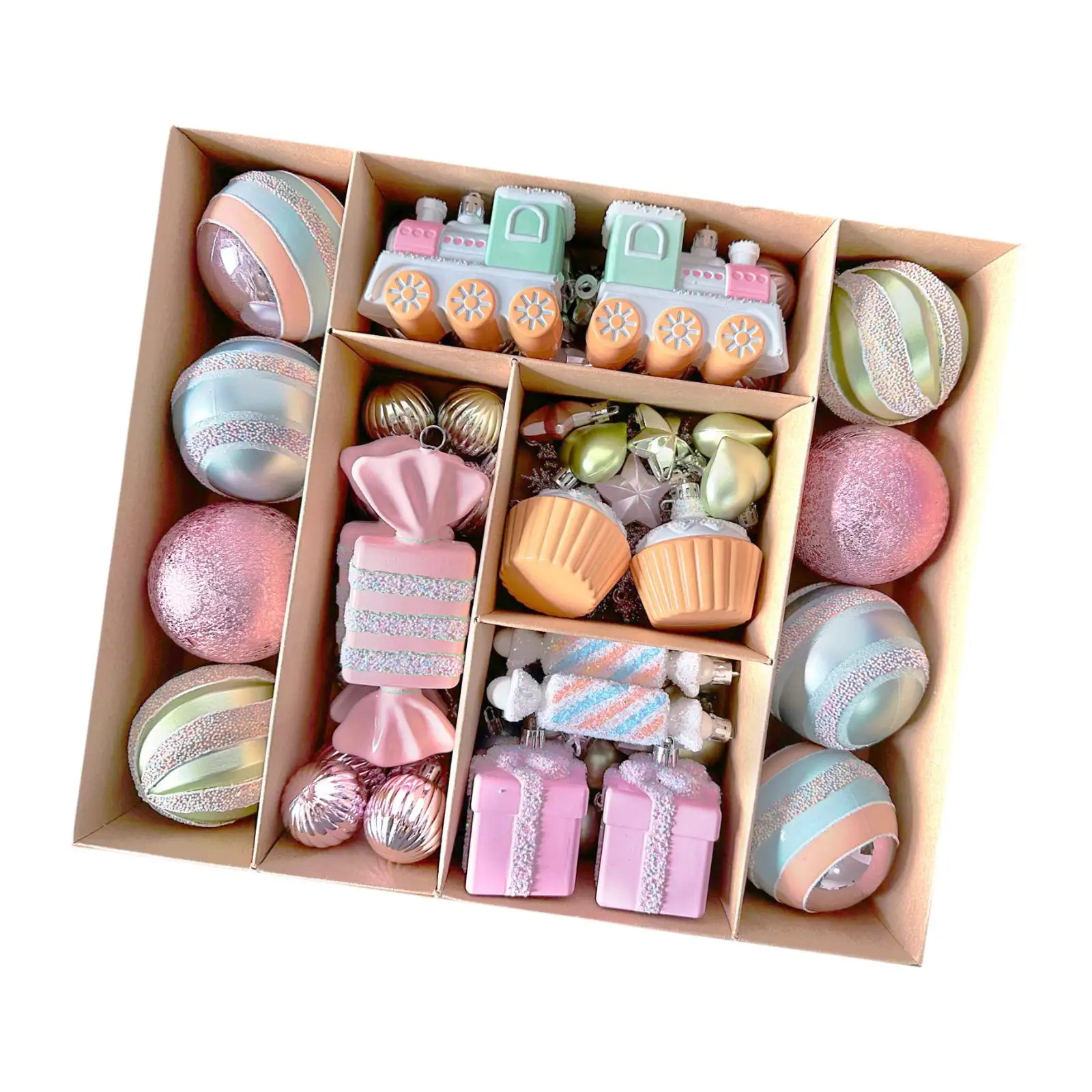 Christmas Baubles Hanging Pendants Set Assorted Shatterproof Accessories Decorative Xmas Decoration for Weddings Lightweight Christmas Baubles Hanging Pendants Set Assorted Shatterproof Accessories Decorative Xmas Decoration for Weddings Lightweight