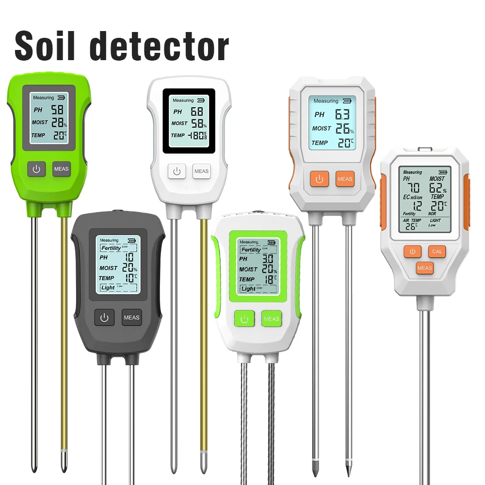 Medidor de pH y humedad para plantas con pantalla LCD - imagen 4