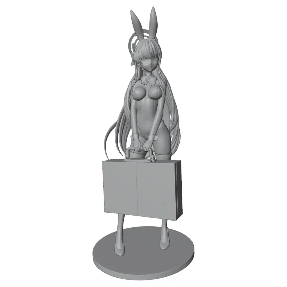 Figura de anime 1/24: chica con maleta, kit de modelismo en resina - imagen 2