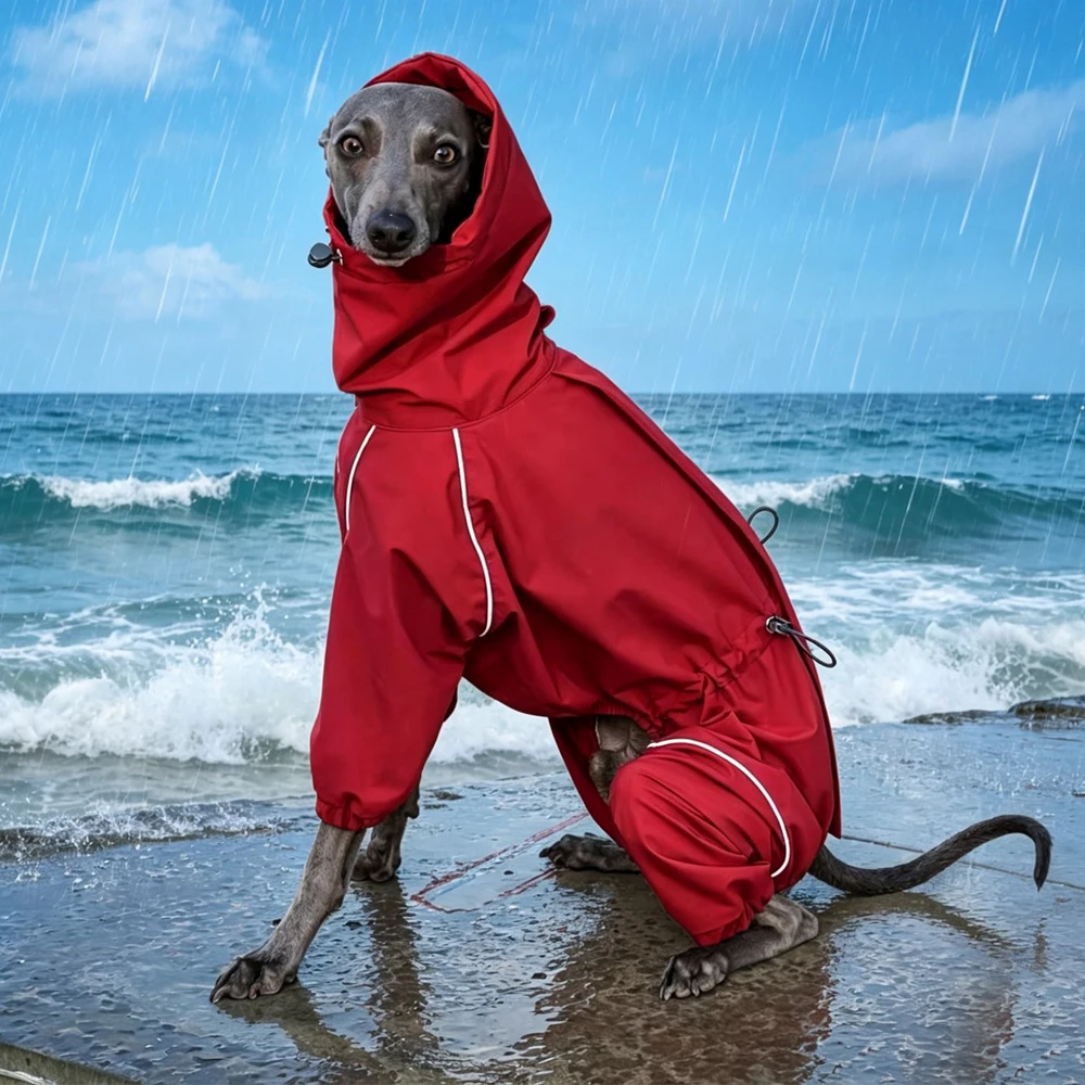 Chubasquero impermeable transpirable para galgo italiano y whippet - imagen 3