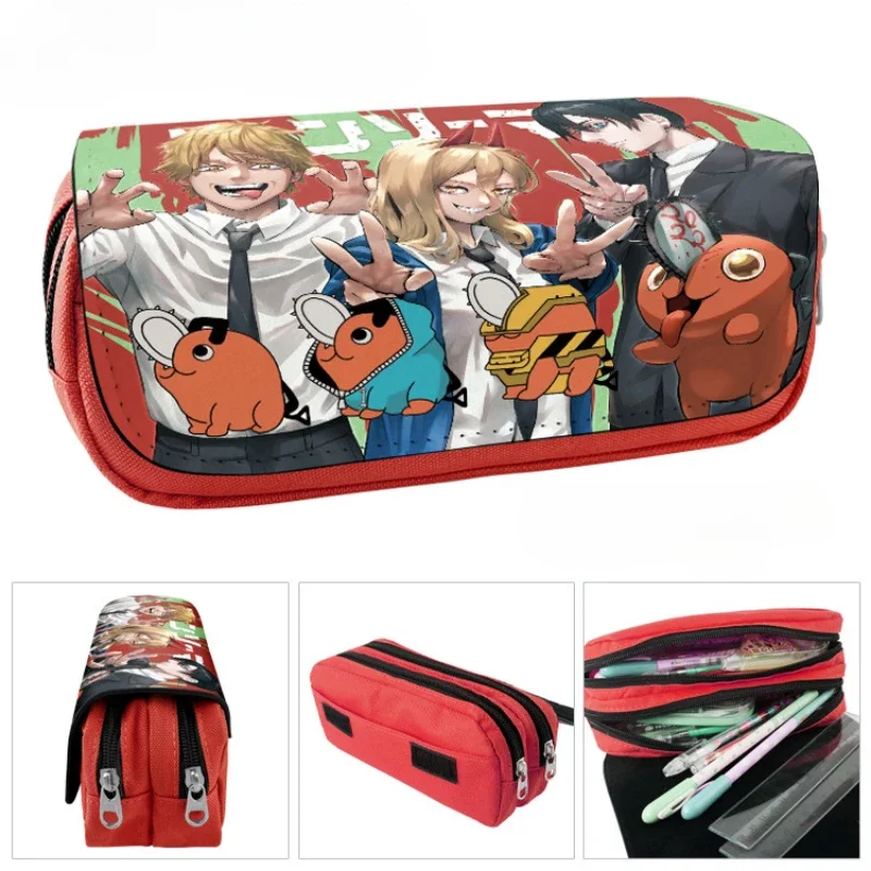 Estuche de lapices Chainsaw Man - Denji, Pochita y Makima para fans - imagen 5