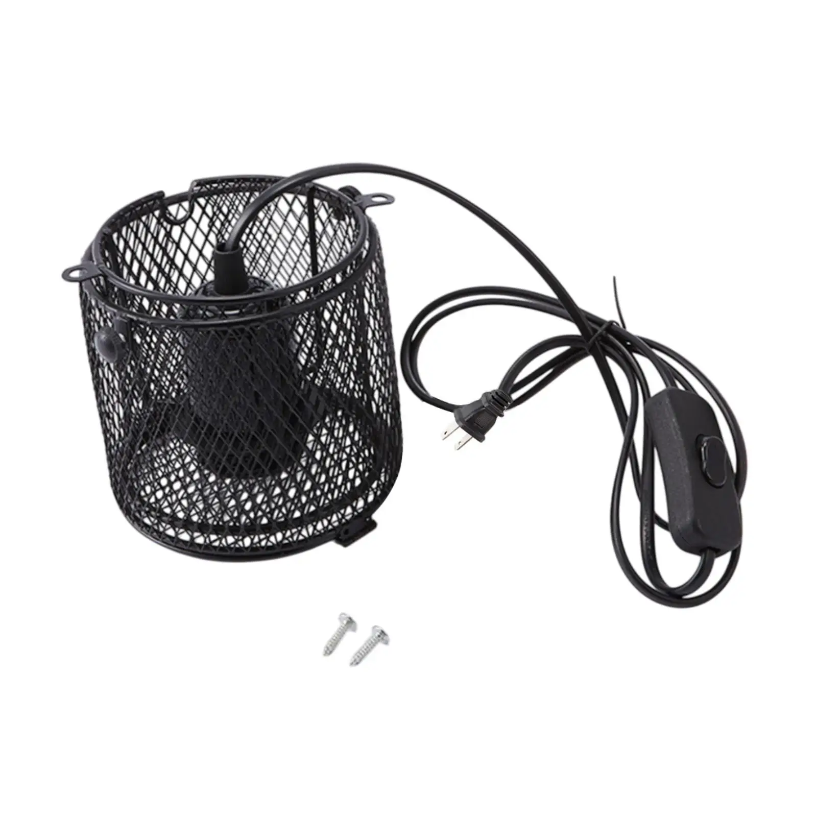 Retractable Reptile Lamp Holder Ceramic Heat Emitter E27 Reptile Accessories for Birds Chick Pet Turtle (without Bulb )