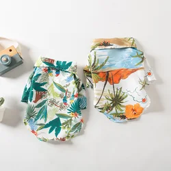 Ropa de verano para perros y gatos - camisa hawaiana ligera.