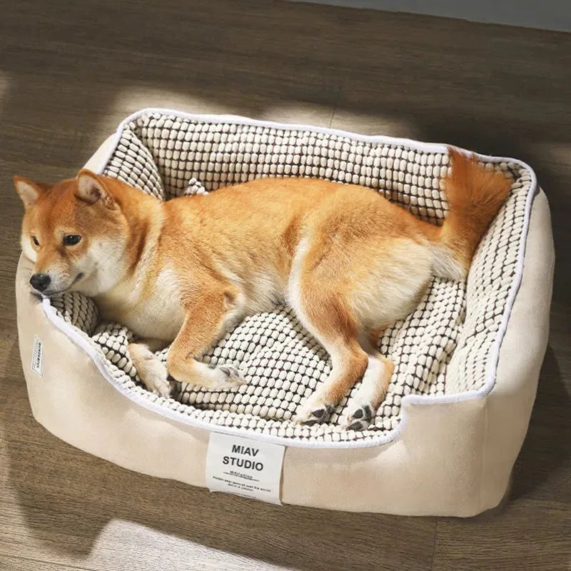 Alfombra cálida para sofá cama de perro, cojín acolchado de felpa para perros pequeños y grandes, camas para dormir, casas para gatos, manta lavable, funda para sofá - imagen 4