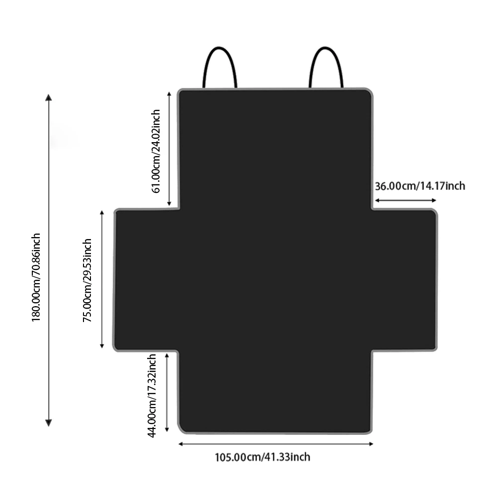 Funda impermeable para asiento de coche de perro, tela Oxford 600D, portador de viaje para mascotas, alfombrilla para maletero de coche, forro de carga SUV para perros - imagen 2