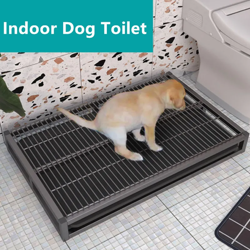 Dogotoilet inodoro de Interior para perros, de acero inoxidable para perros grandes cajas de arena, inodoros de entrenamiento, lavabo de arena, Herramientas de limpieza, suministros para mascotas - imagen 2