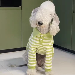 Jersey de rayas para Bedlington Terrier – Abrigo suave de algodón para primavera y otoño