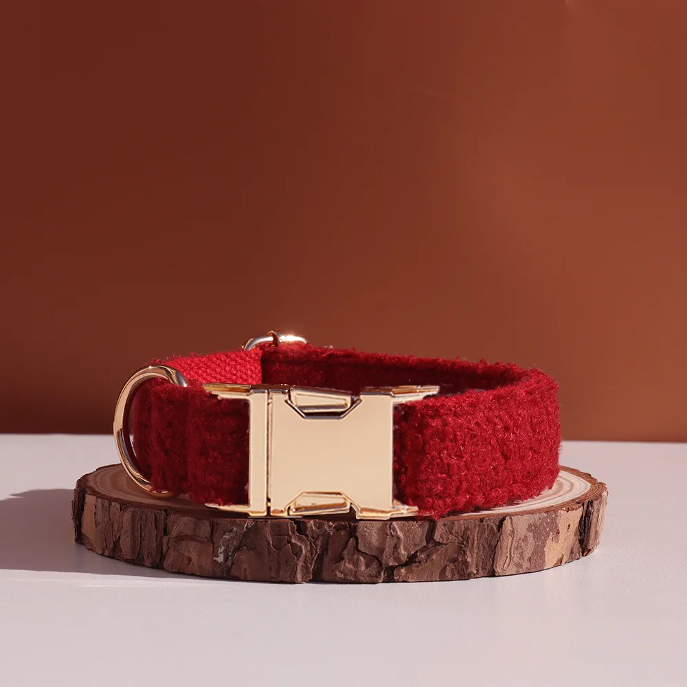 Collar de perro personalizado tela rizada para pequeños y grandes - imagen 3