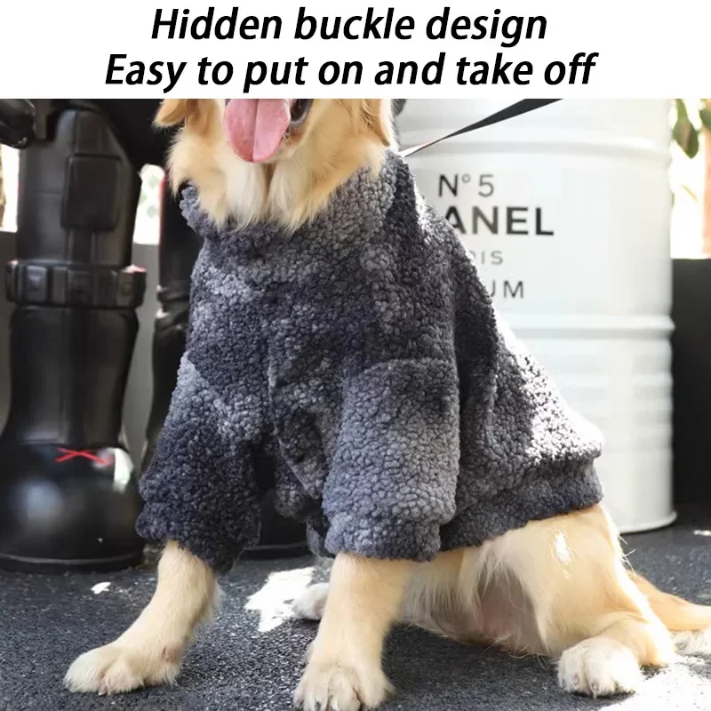 Otoño Invierno abrigos cálidos para perros ropa grande Labrador Samoye abrigos para perros ropa de raza grande diseñador de lujo suministros para mascotas para hombres y mujeres - imagen 2