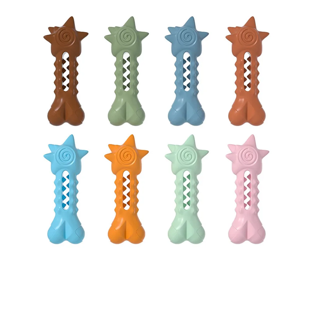 ของเล่นเคี้ยวรูปดาวสำหรับสุนัข - ของเล่นทนทานต่อการกัด ของเล่นเสริมพัฒนาการสำหรับลูกสุนัขและสุนัขโต ของเล่นทำความสะอาดฟันแบบเล่นเองได้