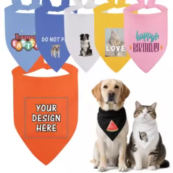 Bandana personalizada para perro y gato – Pañuelo triangular con foto