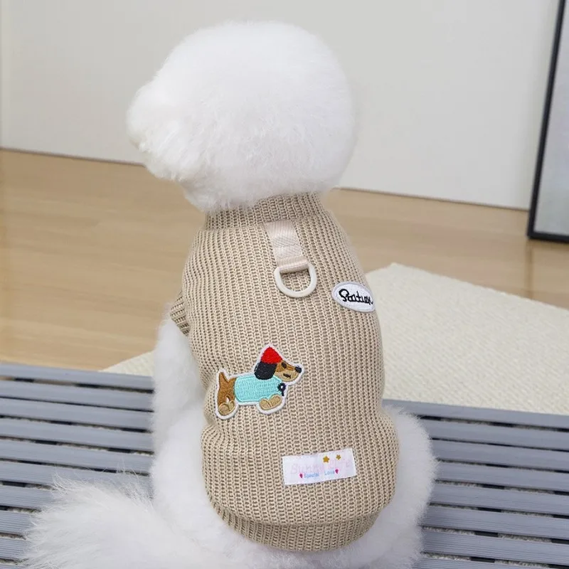 Suéter de invierno para perros, ropa para perro salchicha, abrigo cálido tejido de lujo para perros, suéteres para Chihuahua, ropa para cachorros, jersey para mascotas para perros y gatos - imagen 2