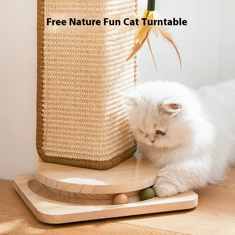 Estera rascadora de Sisal Natural para gatos, esteras para rascar gatos, alfombra Horizontal para rascar el suelo del gato, protege el sofá y las alfombras - imagen 3