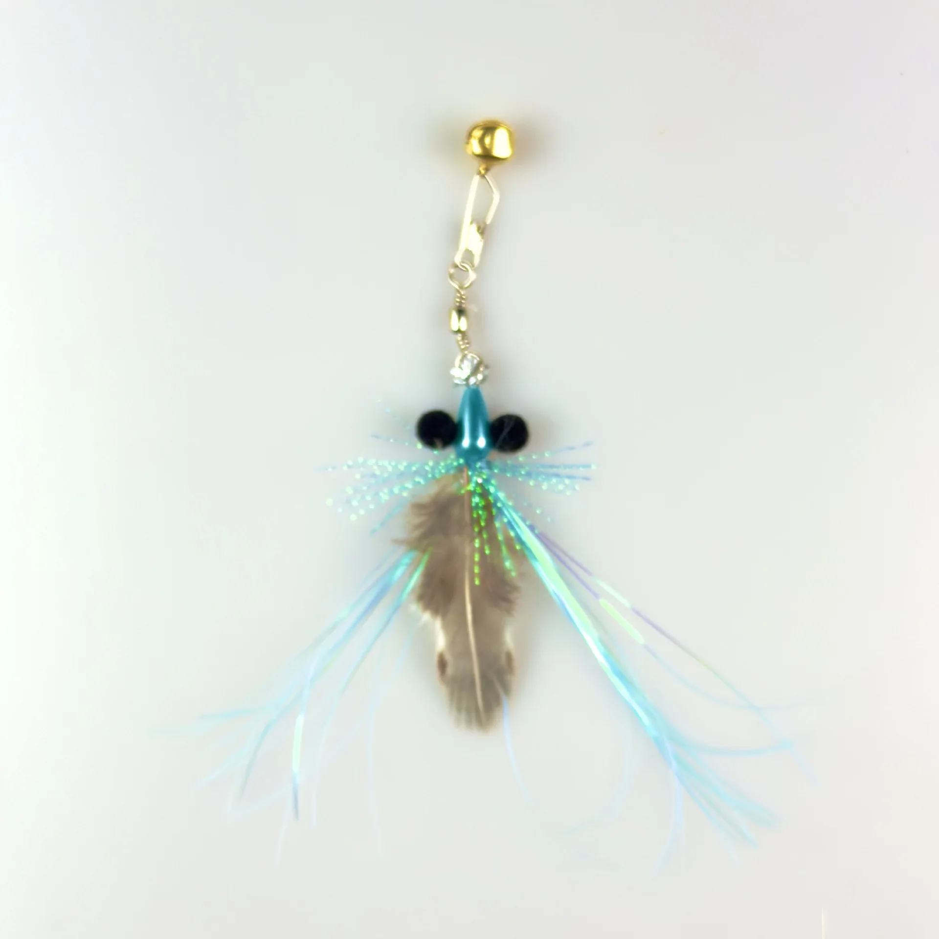 2 uds/3 uds pequeño insecto volador simulado juguete para gatos reemplazar la cabeza accesorios insectos artificiales juguete para mascotas - imagen 2