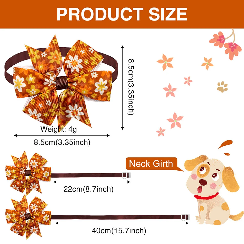 Bulk Dog Bow Tie Summer Bright Bows For Pets Dogs Fashion  Pet Dog Bowties Collar Dog Grooming Accessories For Dogs - imagen 2
