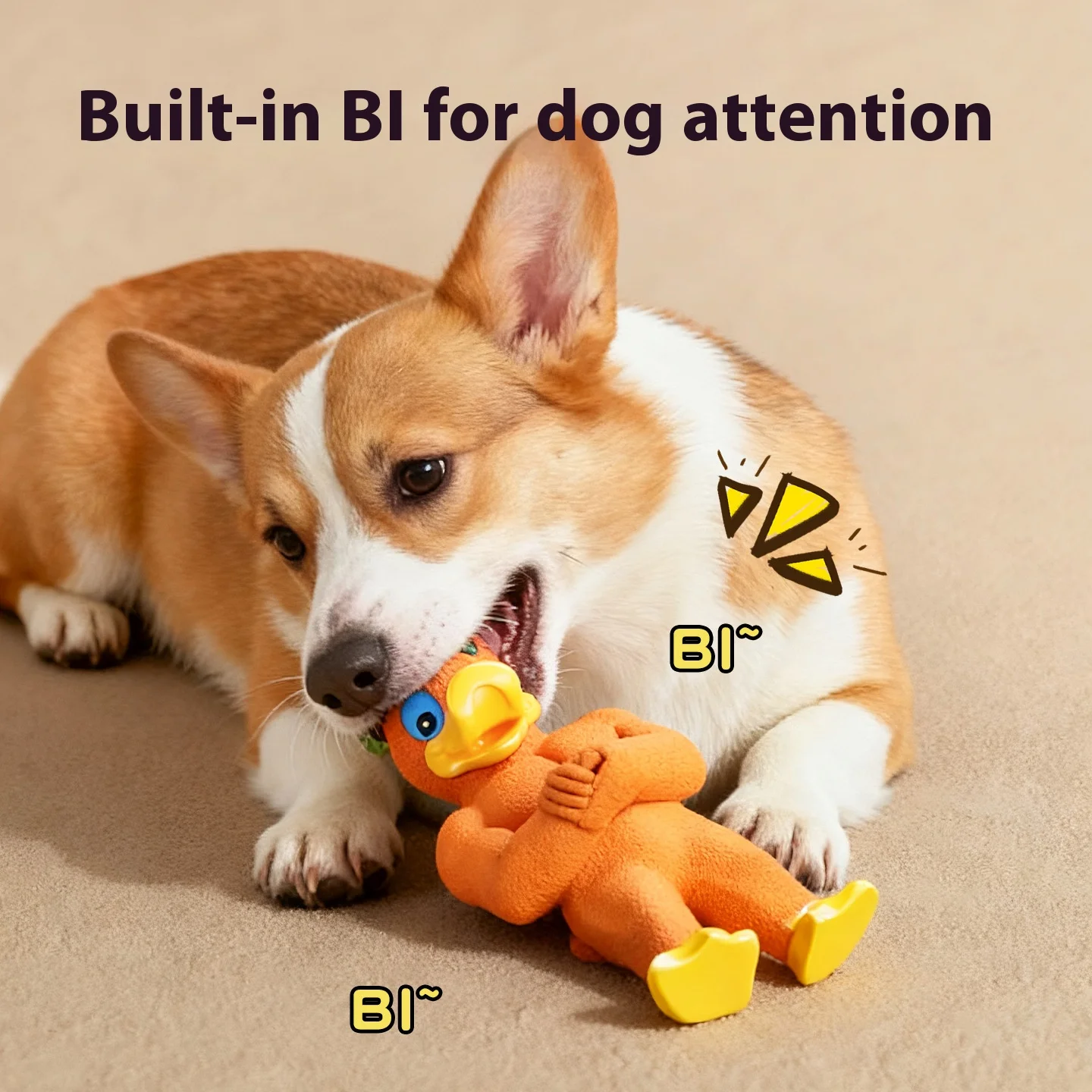 Nuevo juguete para perros autoadhesivo para razas grandes, pollo con músculos chirriantes, pato, ecológico para Golden Retriever Alaska - imagen 3