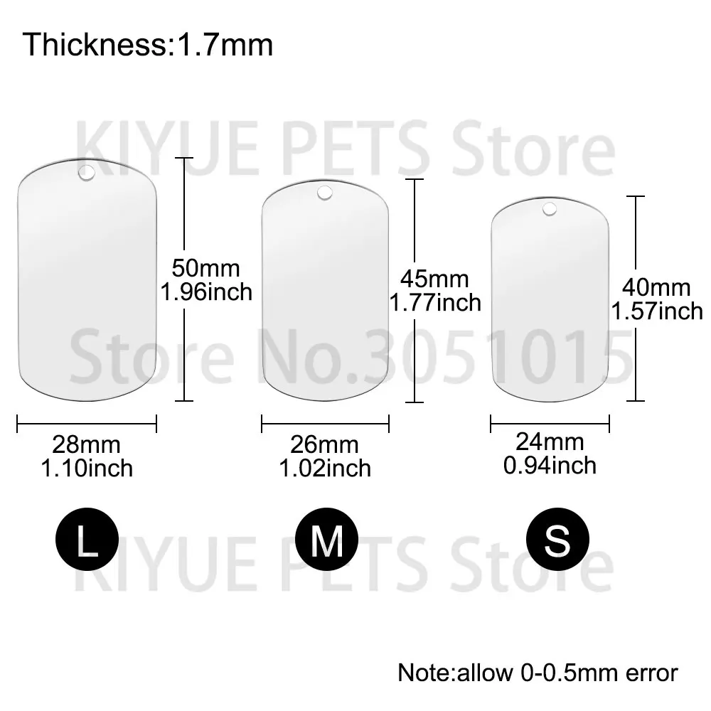 10 Uds etiqueta de identificación en blanco llavero con placa de nombre militar de acero inoxidable para accesorios DIY logotipo personalizado nombre mujeres hombres llavero anillo - imagen 4