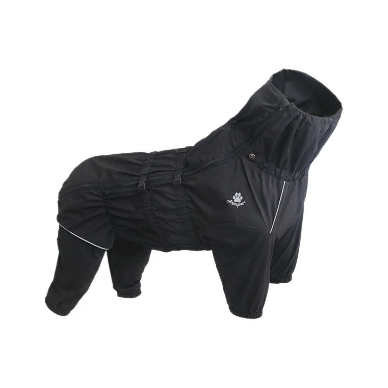 Impermeable ligero para perros - Traje de cuatro patas reflectante