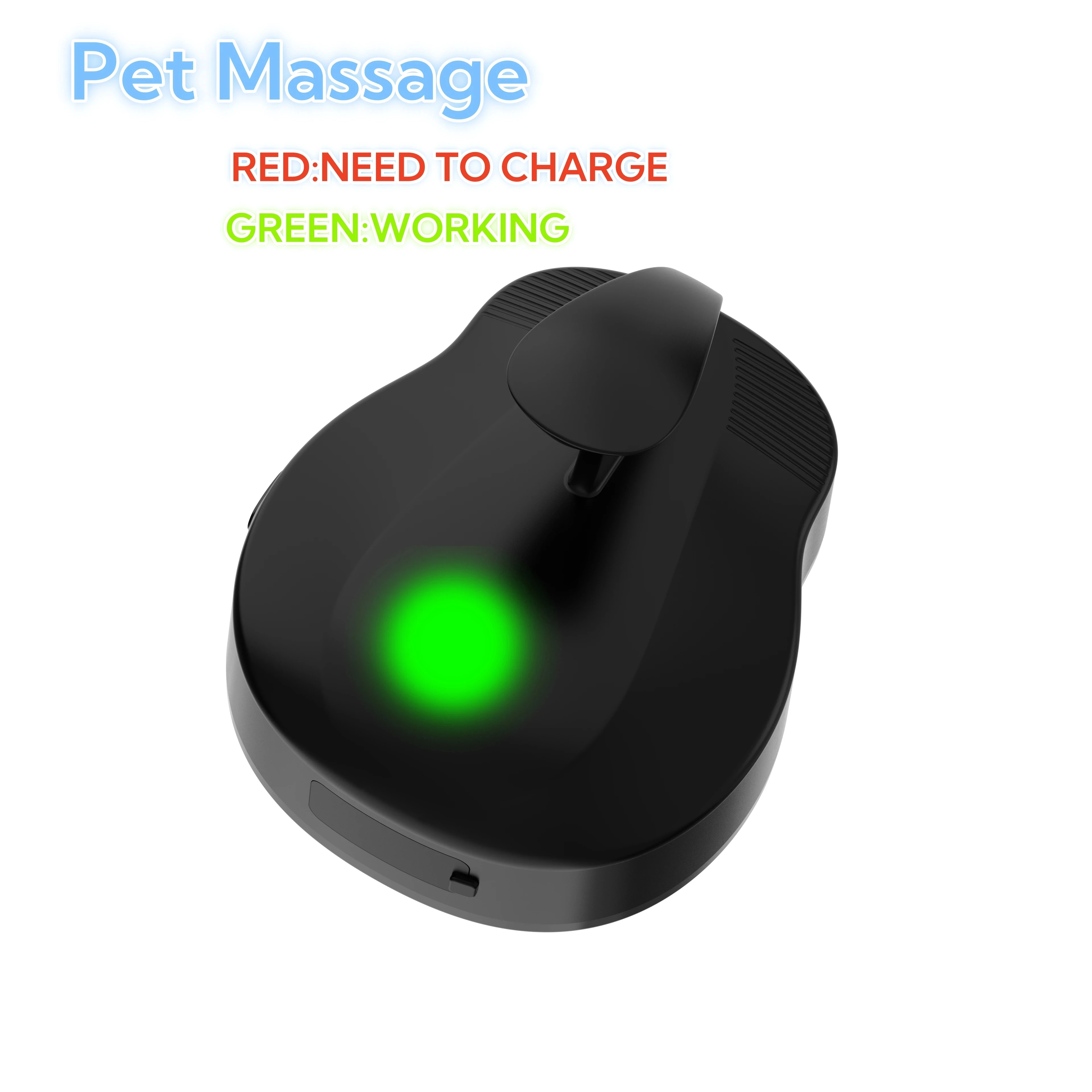 Cepillo de pelo eléctrico para masaje de mascotas, para perros y gatos, resistente al agua IPX6, de silicona de tercera marcha, para mascotas, perros y gatos, lavado de baño, cuidado, peine limpio - imagen 5