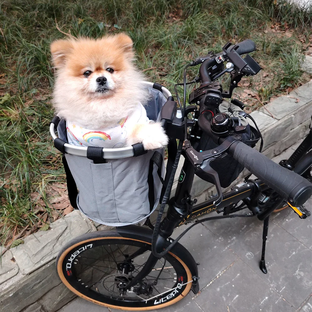 Bolsa transporte bicicleta impermeable delantera para gatos y perros