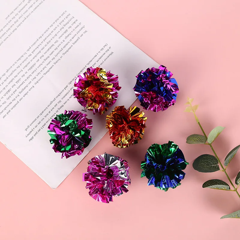Paquete de 10 bolas de papel con timbre de 5,5 cm, juguetes para gatos, productos interactivos para mascotas, accesorios para gatos y gatitos, suministros para mascotas - imagen 2